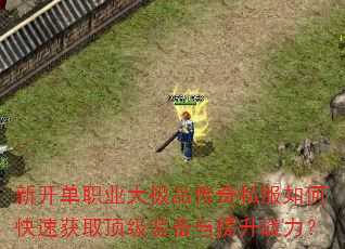 新开单职业大极品传奇私服如何快速获取顶级装备与提升战力? 新开单职业大极品传奇私服如何快速获取顶级装备与提升战力?