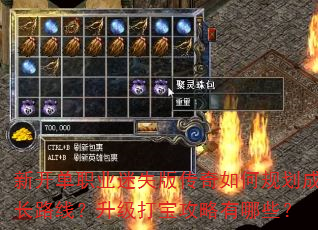 新开单职业迷失版传奇如何规划成长路线?升级打宝攻略有哪些? 新开单职业迷失版传奇如何规划成长路线?升级打宝攻略有哪些?