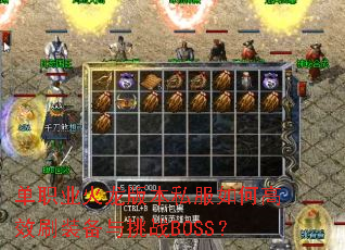 ��ְҵ�����汾˽����θ�Чˢװ������սBOSS��