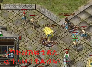 传奇私服新属性曝光,战斗力飙升是真的吗? 传奇私服新属性曝光,战斗力飙升是真的吗?