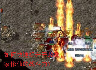 如何快速提升无赦独家修仙的战斗力? 如何快速提升无赦独家修仙的战斗力?