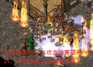 50级后每升一级攻击伤害提升2%,如何快速冲级制霸全服? 50级后每升一级攻击伤害提升2%,如何快速冲级制霸全服?