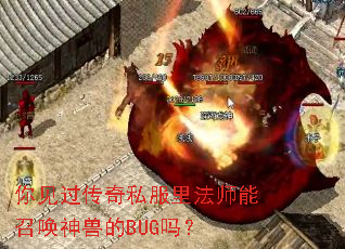 你见过传奇私服里法师能召唤神兽的BUG吗? 你见过传奇私服里法师能召唤神兽的BUG吗?