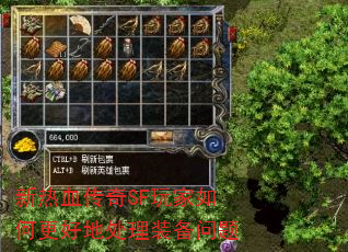 新热血传奇SF玩家如何更好地处理装备问题 新热血传奇SF玩家如何更好地处理装备问题
