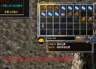 如何快速上手热血传奇私服新区? 如何快速上手热血传奇私服新区?