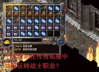 平民玩家在传奇私服中如何玩转战士职业? 平民玩家在传奇私服中如何玩转战士职业?