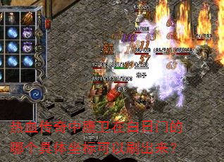 热血传奇中鹰卫在白日门的哪个具体坐标可以刷出来? 热血传奇中鹰卫在白日门的哪个具体坐标可以刷出来?