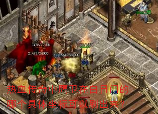 热血传奇中鹰卫在白日门的哪个具体坐标可以刷出来? 热血传奇中鹰卫在白日门的哪个具体坐标可以刷出来?