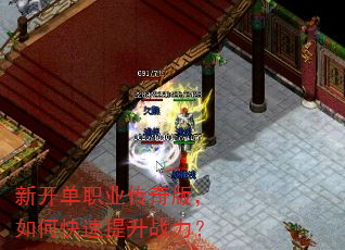 新开单职业传奇版,如何快速提升战力? 新开单职业传奇版,如何快速提升战力?