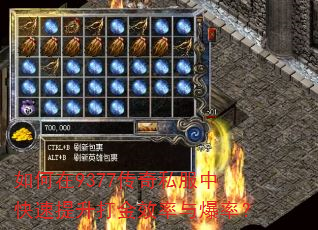 如何在9377传奇私服中快速提升打金效率与爆率? 如何在9377传奇私服中快速提升打金效率与爆率?