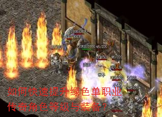 如何快速提升绿色单职业传奇角色等级与装备? 如何快速提升绿色单职业传奇角色等级与装备?