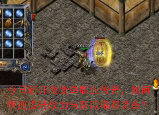 今日新开微变单职业传奇,如何快速提升战力与获取稀有装备? 今日新开微变单职业传奇,如何快速提升战力与获取稀有装备?