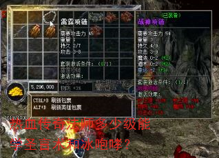 热血传奇法师多少级能学圣言术和冰咆哮? 热血传奇法师多少级能学圣言术和冰咆哮?