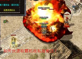 如何快速称霸机战私服新区? 如何快速称霸机战私服新区?
